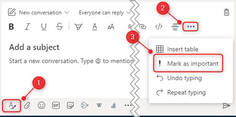 How To Mark A Message In Microsoft Teams As Important Or Urgent