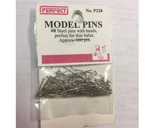 Perfect Model Pins Small 100pcs Kings Lynn Model Shop