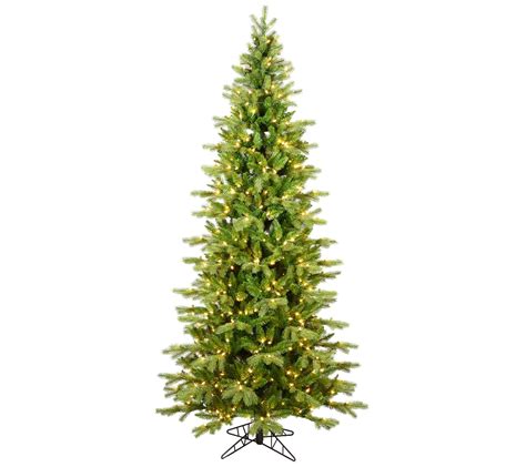 Vickerman 75 Balsam Spruce Slim Artificial Christmas Tree Ww