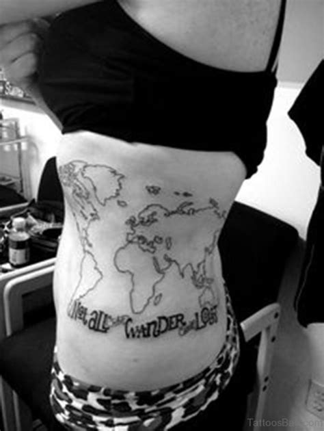 29 Perfect Map Tattoos For Rib Tattoo Designs