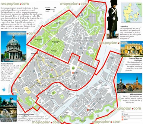 Printable Tourist Map Of Copenhagen Free Printable Maps