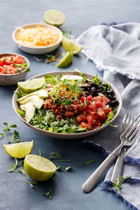 Turkey Taco Bowls With Cilantro Rice Love And Olive Oil