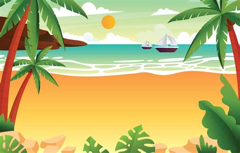 Beach Vector Art Icons And Graphics For Free Download