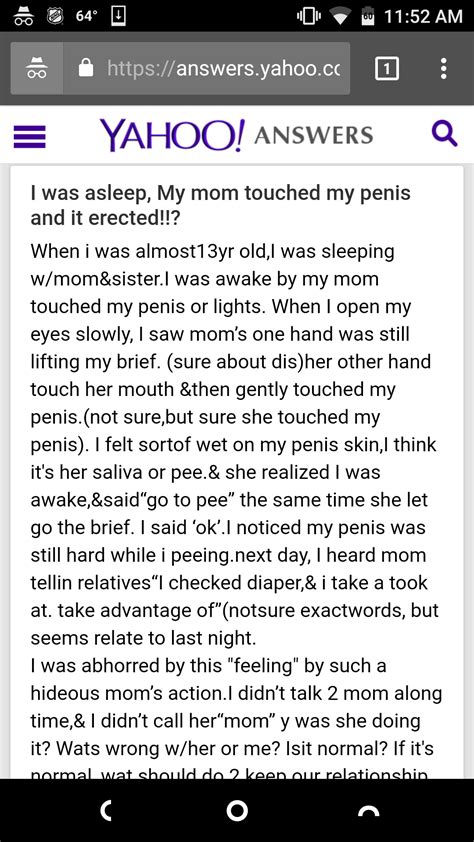 Mom Saw My Dick