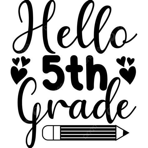 5th Grade Black And White Clipart