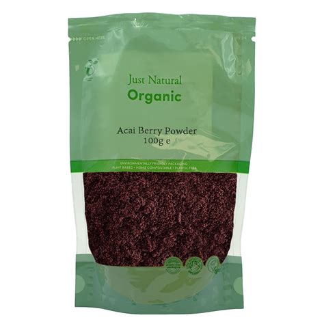 Just Natural Organic Acai Powder 100g Fine Fettle Foods
