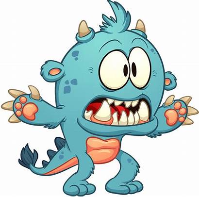 Monster Cartoon Clip Monsters Scary Clipart Vector