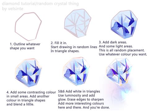 Diamondcrystal Step By Step Tutorial By Velsinte On Deviantart