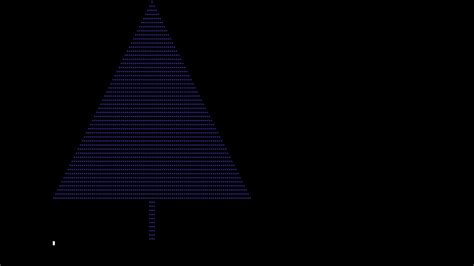 Sql De Christmas Tree Ascii Art Youtube