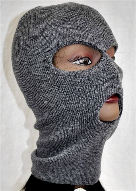 Mens Womens Winter 3 Hole Full Hunting Ski Mask 6 Different Colors