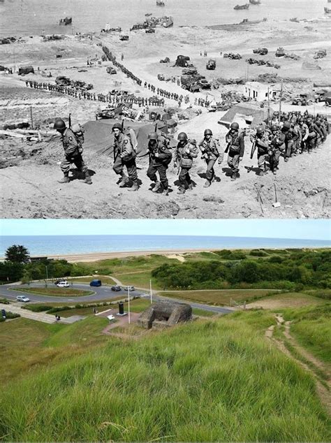 Omaha Beach Area Normandy Then And Now Argunners Magazine