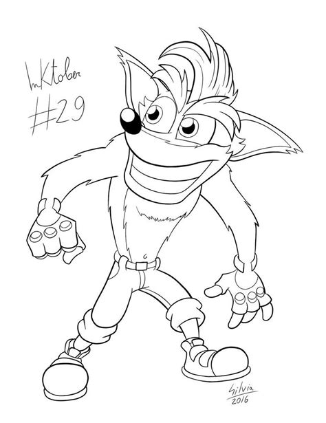 Desenho De Crash Bandicoot Para Colorir Tudodesenhos Porn Sex Picture