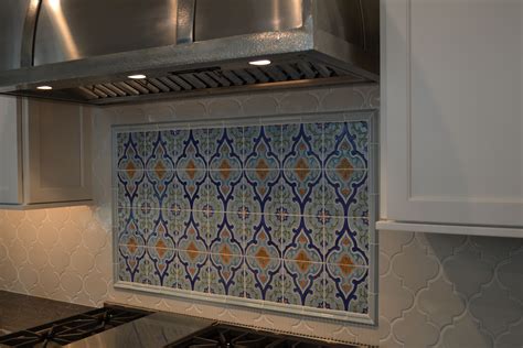 Custom Arabesque Mosaic Ceramic Backsplash Architecturalceramics