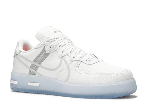 Air Force 1 React Qs White Ice Motion Sneakers
