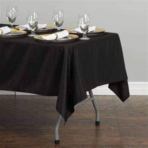 60 x 102 in rectangular polyester tablecloth black table cloth rectangular banquet tables