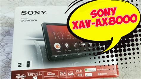 Sony Xav Ax8000 Unboxing Youtube