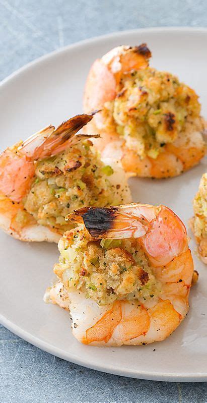 Oven Baked Stuffed Shrimp Healthy Dinner Recipe