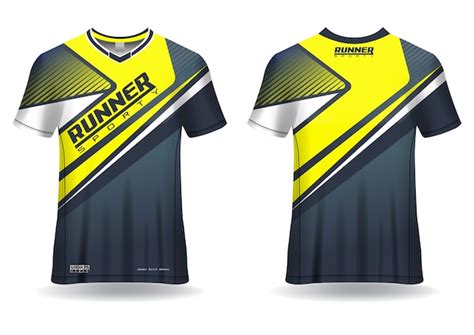 Premium Vector T Shirt Sport Template For Running Jersey Sport