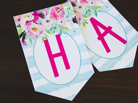 Free Printable Birthday Banner Six Clever Sisters