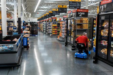 Rows With Products In Walmart Walmart Inc Editorial Photo Image Of