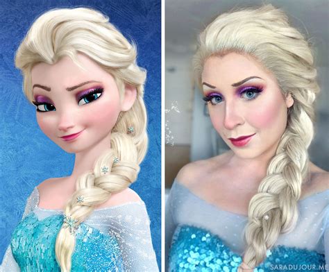 Elsa Frozen Cosplay Makeup Sara Du Jour Movie Makeup Kids Makeup