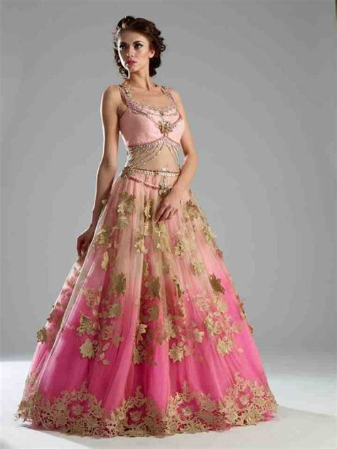 Pink Gowns Dress For Weddings Indian Bridal Wear Gowns Indian Wedding Gowns