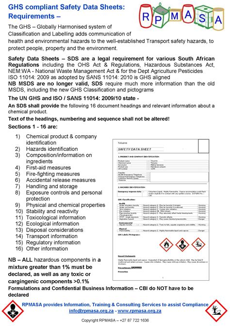 Ghs Compliant Safety Data Sheets Requirements Rpmasa Free Nude Porn Photos