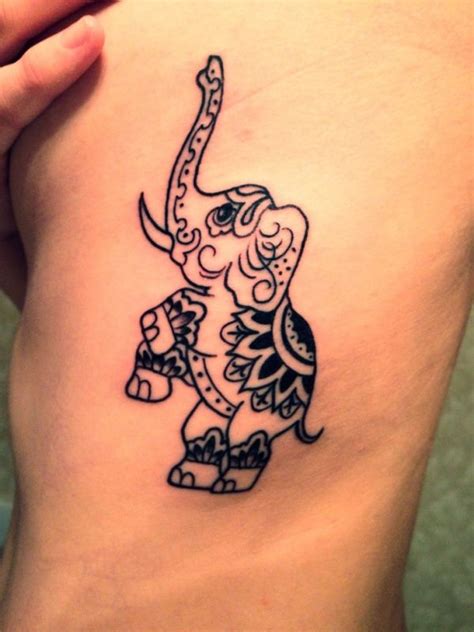 Tribal Elephant Tattoos On Shoulder