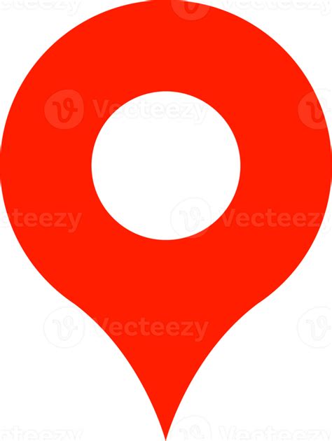 Icono De Pin De Ubicación Del Mapa En Colores Rojos 13760676 Png