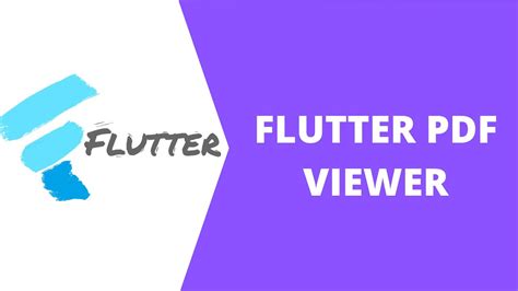 Flutter Tutorials Pdf Viewer Youtube