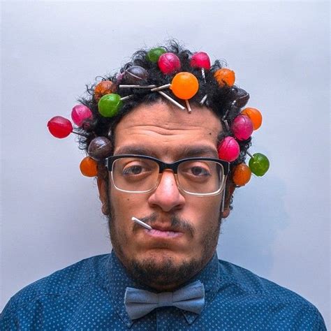 This Mans Photos Of Random Stuff In His Hair Are Wacky And Delightful