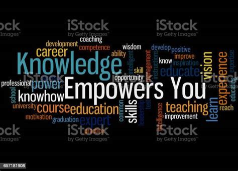 Knowledge Empowers You Word Cloud Concept 3 Stock Illustration