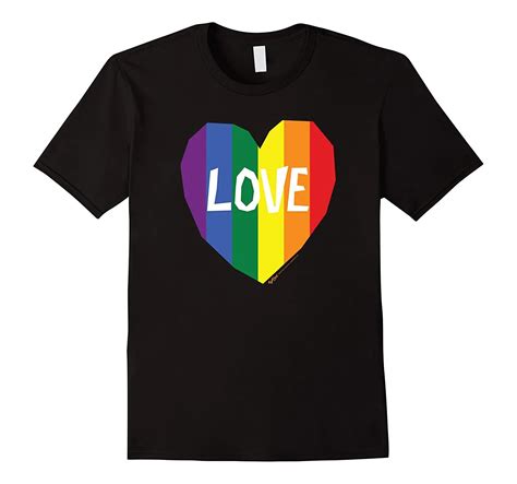 Love Gay Pride Lgbt Rainbow Flag Heart Valentines Day Tee Custom Made