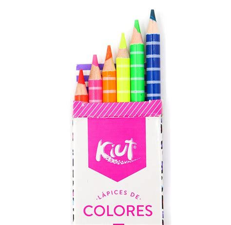 Lapices De Colores Norma Kiut Tonos Neon 6 Pzas Sears
