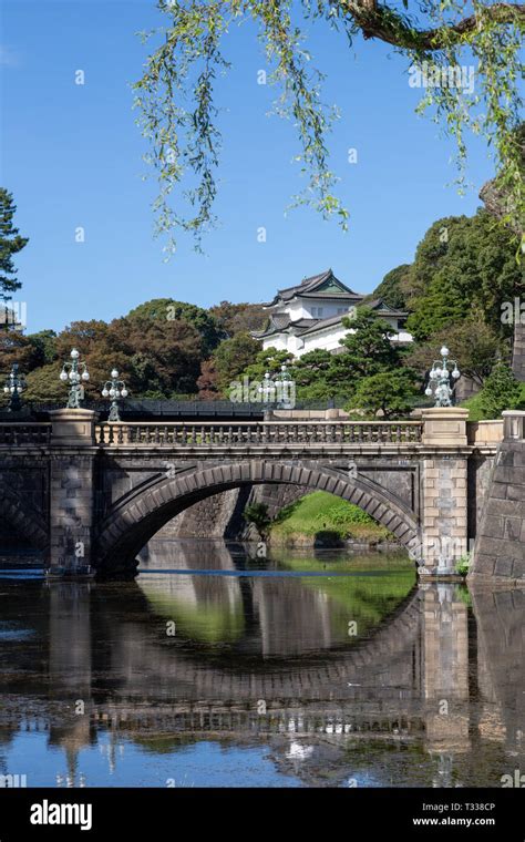 Nijubashi Stone Bridge Imperial Palace Tokyo Japan Stock Photo Alamy