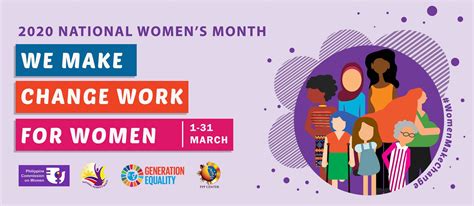 2020 Womens Month We Make Change Work For Women Ppp Center