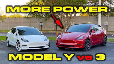 More Power In The Y Tesla Model Y Performance Vs Model 3 Performance