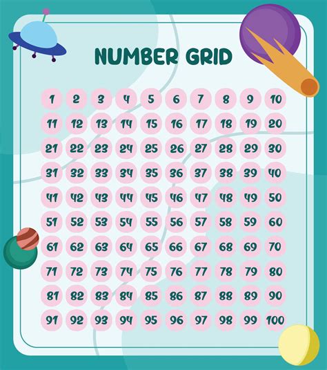 Printable Number Grid