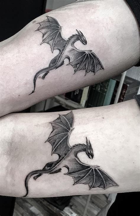 Dragons Couple Tattoo © Tattoo Artist Sabina Popescu Tatuajes