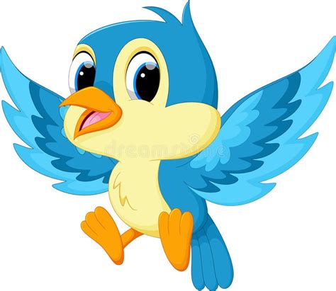 Happy Blue Bird Cartoon Stock Illustrations 16696 Happy Blue Bird
