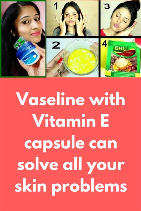 Vitamin e oil is distinct from vitamin e supplements because it is applied directly to the skin. Vaseline with Vitamin E capsule can solve all your skin ...