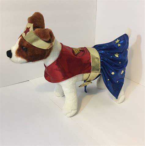 Dog Costume Wonder Woman Inspired Dog Outfit Dog Superhero Etsy Dog