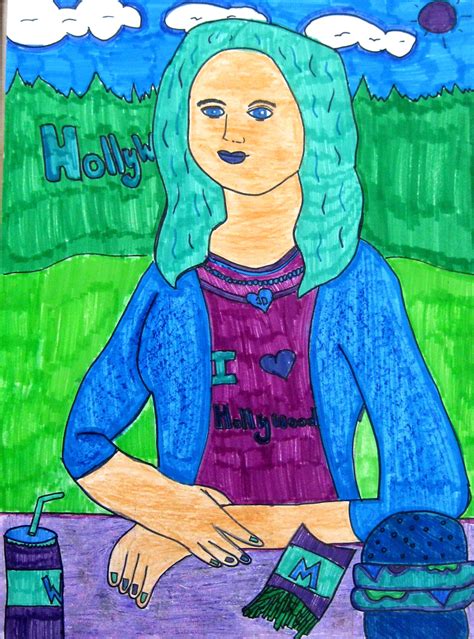 Cool Colors Modern Day Mona Lisa6th Grade We Used A Grid