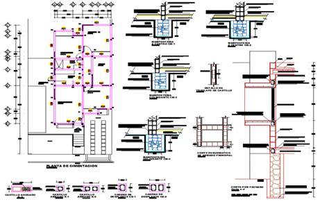 Detail Of Foundation Plan Detail Dwg File Building Layout Foundation