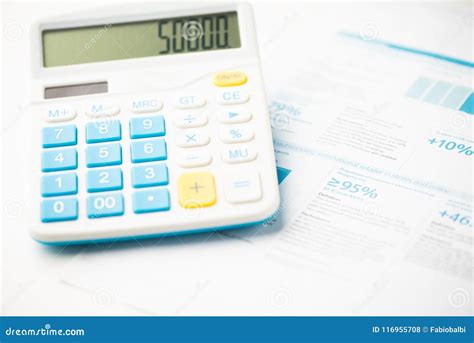 Financial Accounting Calculator And Pen Stock Photo Image Of