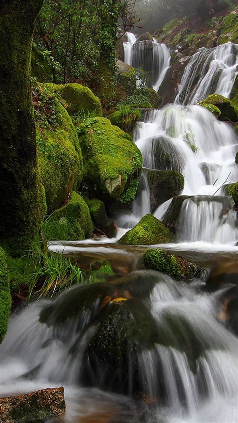 Hd Wallpaper Waterfall Photography Nature Cellphone Water Water And