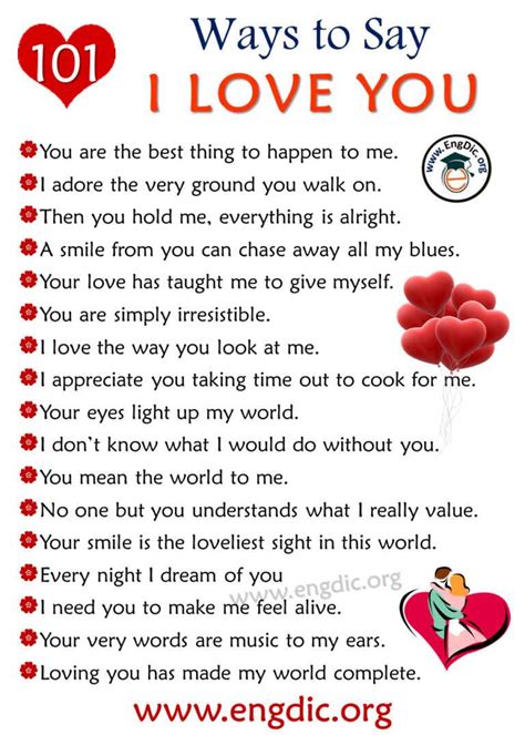 101 Most Unique Ways To Say I Love You Engdic