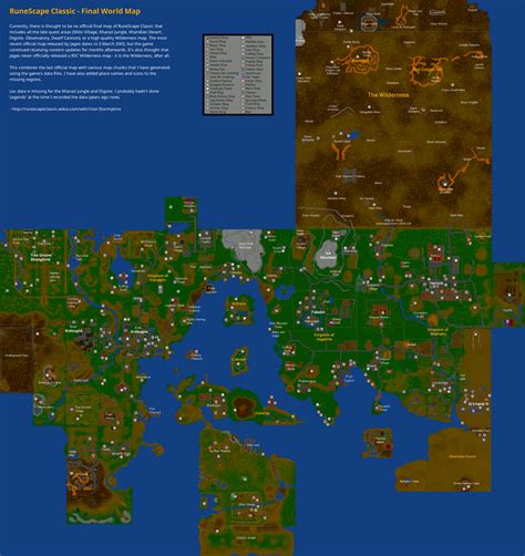 World Map Runescape Classic Wiki Fandom