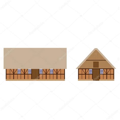 Old Barns Set — Stock Vector © Viktorijareut 74564067