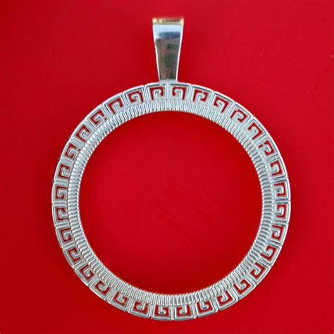 Solid 925 Sterling Silver Coin Bezel Mount Frame Settings To Etsy